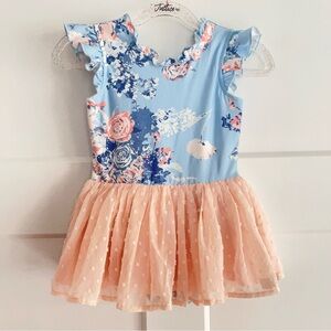 Cheeky Plum Floral Leotard Size 3T